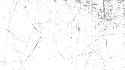 White background with grey scratches and speckles. Grunge texture overlay. Abstract distressed pattern