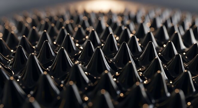 Ferrofluid Magnetic Fluid Spikes Abstract Pattern