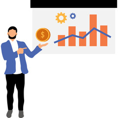 Business Finance Flat Illustration