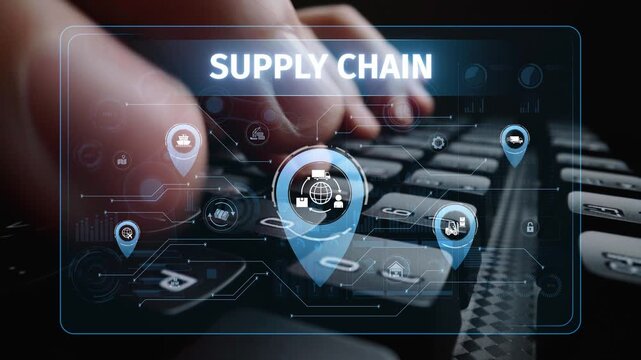 Supply chain processes with data-driven logistics, transportation, and distribution. enhances operations. Supply chain improves efficiency. Supply chain integrates logistics and delivery. Muxer