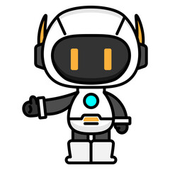 Fototapeta premium Cute Robot Illustration
