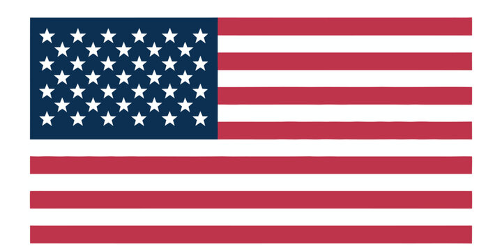 The flag of the United States of America waving in the wind