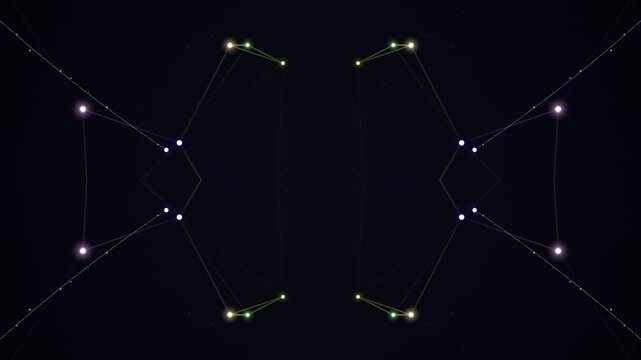 Constellation Patterns in the Night Sky.