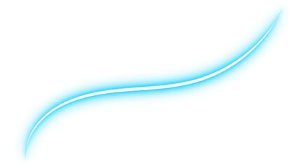 blue neon light wave png transparent isolated, glowing blue energy streak png transparent curve, abstract blue neon glow line png transparent