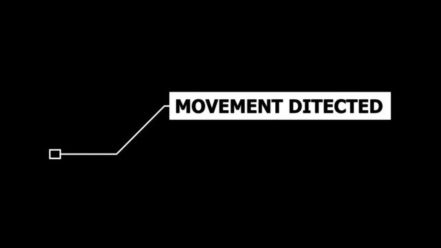 Animation of HUD elements with text movement ditected. Animate a white callous for text. HUD elements on black background. Futuristic callout titles. Virtual sci fi textbox for HUD.