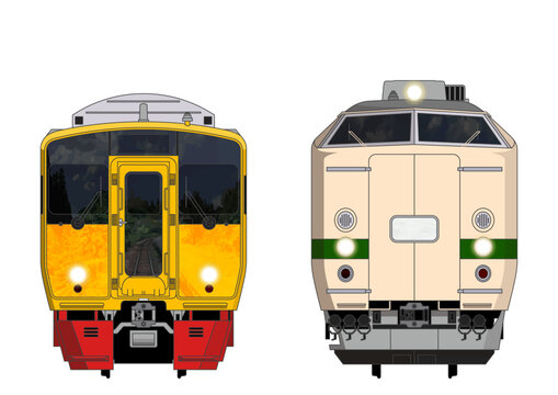 長崎の列車No.1_783系100番台 / 715系_Japanese Railroad Cars in "Nagasaki"