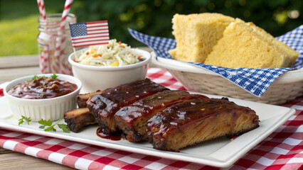 Classic American BBQ Ribs