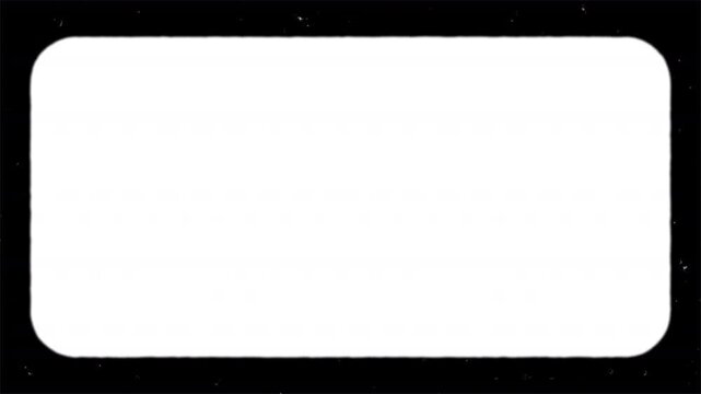 Retro 8mm projector Old film frame overlay border