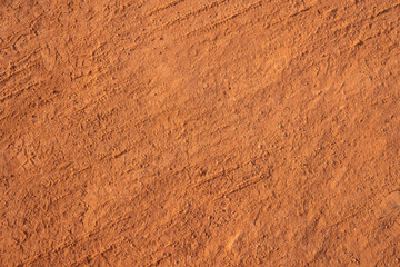 Dirt, terrain or gravel stone road surface pattern in outdoor environmental. Background and textured photo.  © Nattawit