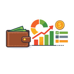Financial analysis with wallet and growth metrics