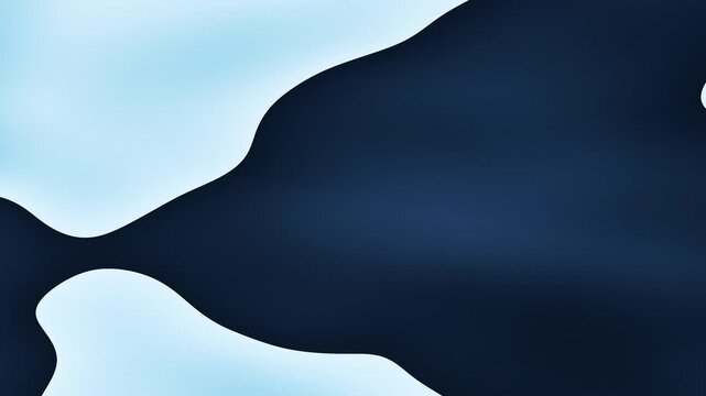 A blurred navy gradient backdrop features a light blue, abstract blob in the upper left