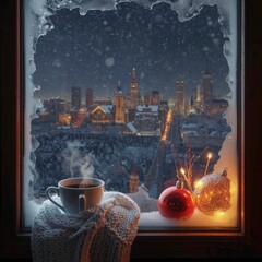 christmas decoration in the city