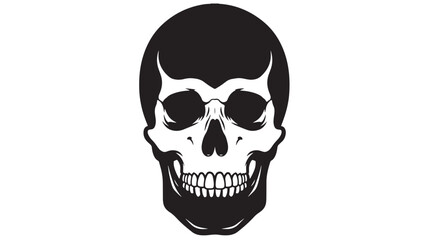 Obraz premium Human Skeleton Skull Icon Vector