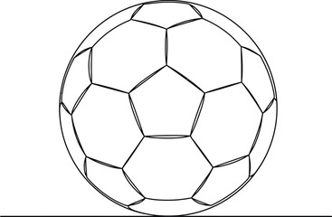 Obraz premium Soccer Ball Vector icon Soccer, Fussball, Isolated Ball, hand drawn pencil drawing, illustration, transparent PNG 