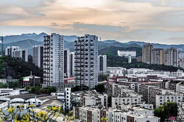 Cityscape of Chengde City, Hebei Province, China