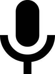 Black microphone icon