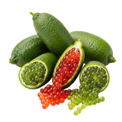 Assorted tropical fruits including avocados, kiwi, and passion fruits displayed together.