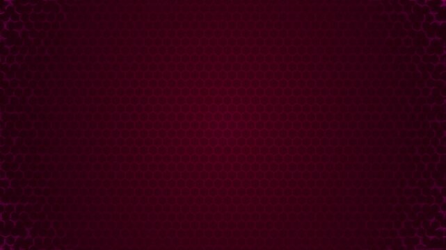 Red Digital Hexagon Ripple Loop