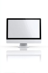 Fototapeta premium Modern computer monitor with sleek design and reflective surface