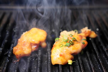 ホルモン焼肉（シマチョウ）