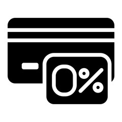 Credit Card Discount Promotion line icon