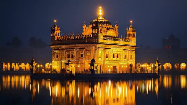 indian landscape, sri harmandir sahib golden temple amritsar video