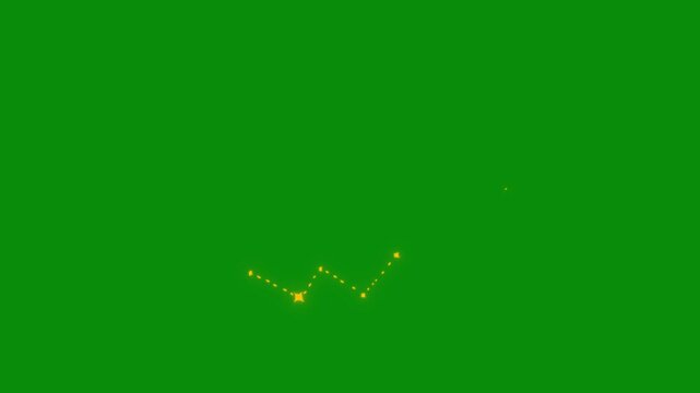 Twinkle sparkle lights and glowing starlight animation, white blinking stars in doodle vector style, 4k seamless loop on green screen, perfect for cosmic motion graphics, overlays, and magical VFX