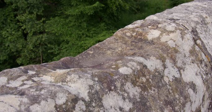 Shot of the Devil's handprint referred in folk tales on devils bridge, at Kirkby Lonsdale, North Yorkshire