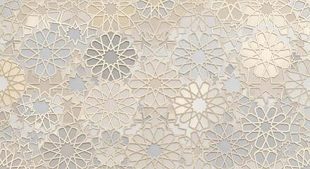 Islamic geometric pattern background, arabesque design, decorative art