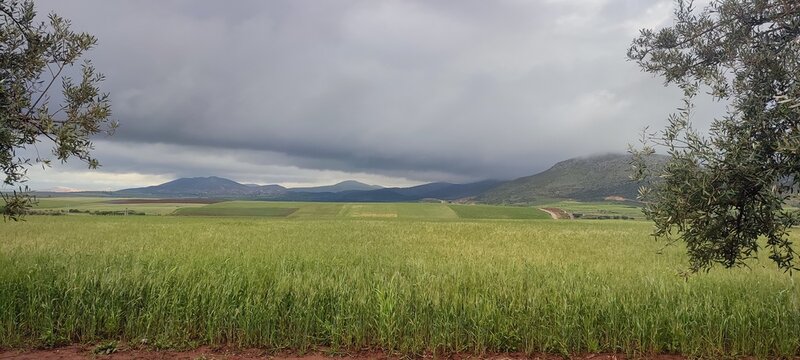 clouds over the mountains