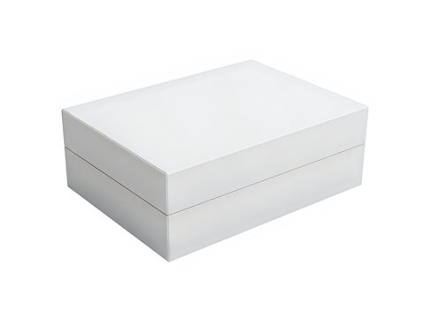 A white rectangular box with perforated lines