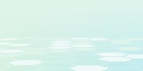 abstract blue and white hexagon background. futuristic digital hi technology banner. healthcare background. vector. © Aiksatas