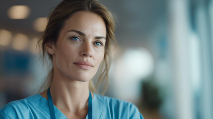 Fototapeta premium Medical clarity is achieved through glowing health data representing hospital systems trusted by doctors worldwide. cinematic color correction, natural uneven lighting yet gentle backlight, soft