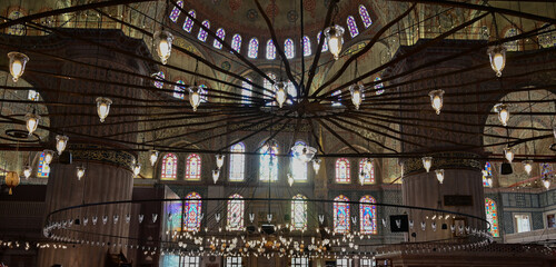 The Blue Mosque, (Sultanahmet Camii), Istanbul, Turkey.