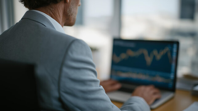 A data-intensive financial environment showcases predictive market behavior analysis, volatility forecasting, scenario stress testing, and intelligent portfolio rebalancing systems. cinematic color