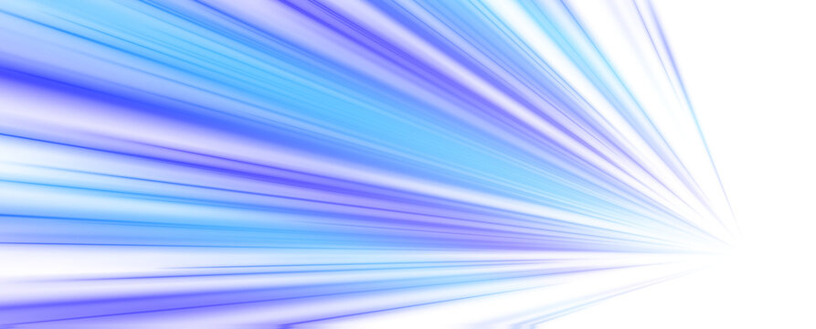 A vibrant blue roadway shines under streaming light. Perspective lines guide the viewer into depth. The visual conveys acceleration and modern design. PNG