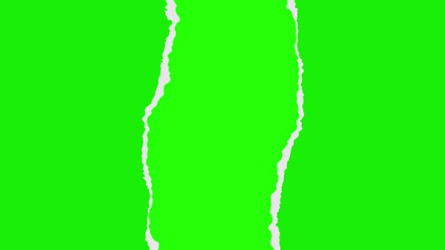 tear animation, frames with tear line concept, looping motion graphics, green screen, 4k video