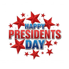 Celebrate presidents day with a vibrant and festive graphic design
