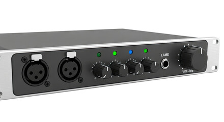 Obraz premium Audio Interface with XLR Inputs and Rotary Knobs