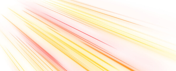 Obraz premium A futuristic pink-orange road pulses with vibrant neon streaks. Electric light streams toward a distant vanishing point. The artwork radiates motion, energy, and imagination. PNG
