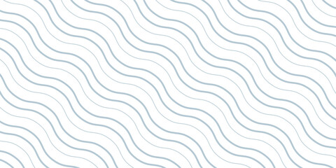 Seamless Wave Pattern, Hand drawn water sea vector background. Wavy beach print, curly grunge paint lines,
