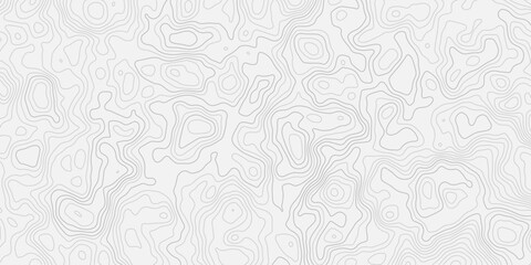 Modern Elevation Map Design with Layered Land Outline Minimal Wave Style Topography Background with Smooth Relief Texture © ALAMA