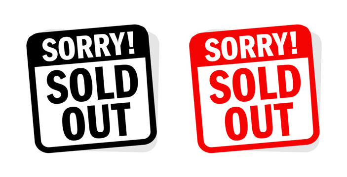 Sold Out Vector」の写真素材 | 887,515件の無料イラスト画像 | Adobe 