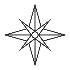 Obraz premium A black and white image of a star