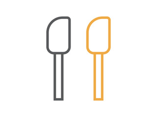 ヘラのアイコンのイラストのセット