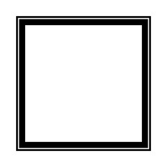 black frame square transparent background