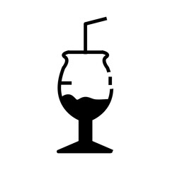 glass of water icon illustration vector