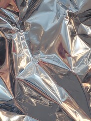 Obraz premium 호일, foil, 은색, silver, 메탈릭, metallic, 반사질감, reflection, 광고배경, 재질포스터, 추상빛, 크롬패턴