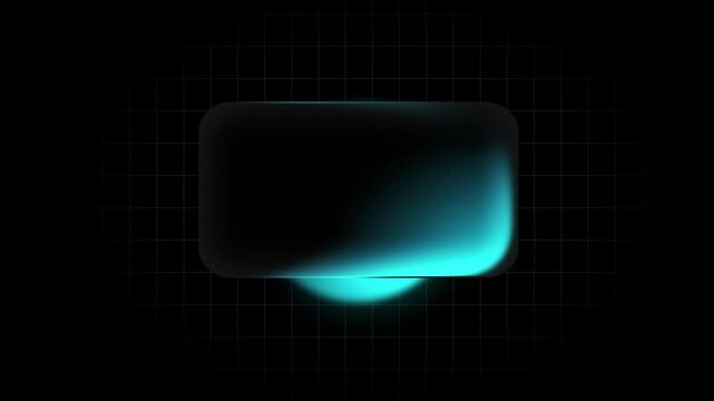 Blank Blue Tech Glass Frame Animation