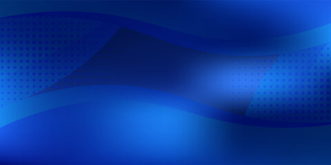 Blue gradient wave and sparkling on dark background. You use can banner, brochre, presentation. Vector illustration